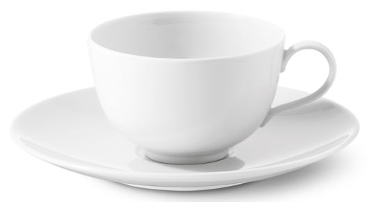 KPM Berlin Urbino Kaffee/Tee-Untertasse Halbhoch weiß 