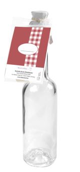 Einkochwelt Flasche Opera 100 ml mit Korken und Baking card 