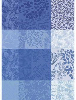 Garnier-Thiebaut Geschirrtuch Mille Rameaux Tor Bleu 56x77 Cm 100% Gekämmte Baumwolle 