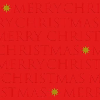 Paperproducts Design Servietten 33x33 cm Christmas Letters red relief 