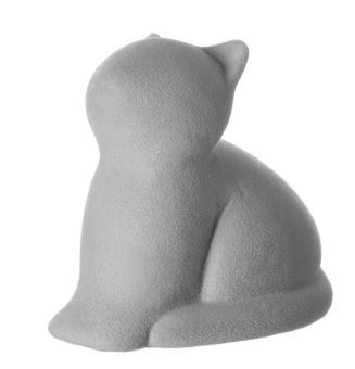 Leonardo Katze 11 cm Grau Beflockt Micia 