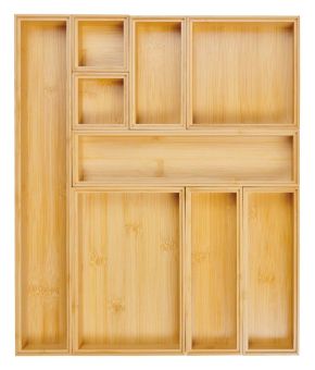 Lurch Organizer-System Box Bambus 14X14 cm 