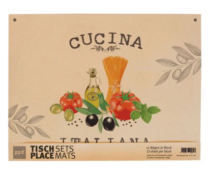 Paperproducts Design Platzsets 42x32 cm Cucina Italiana 