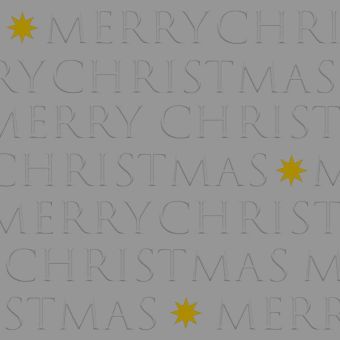Paperproducts Design Servietten 33x33 cm Christmas Letters anthracite relief 