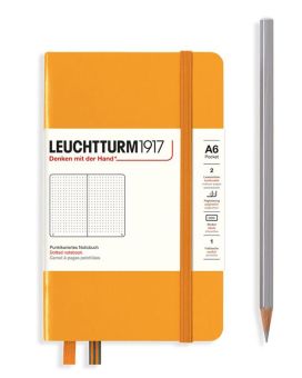 Leuchtturm Notizbuch Pocket (A6) Hardcover rising sun dotted 