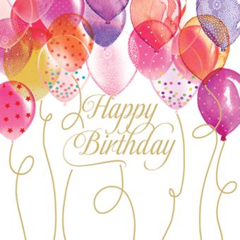 Paperproducts Design Servietten 33x33 cm 20 Stk. Birthday 
