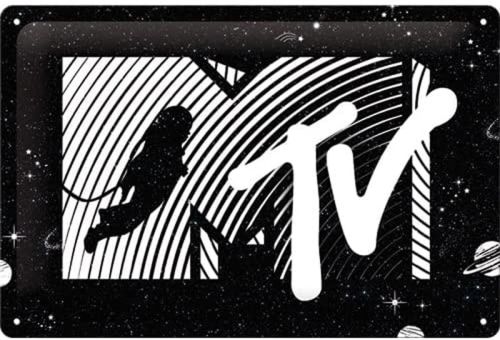 Nostalgic Art Blechschild 20x30 cm MTV Moonman Logo Universe 