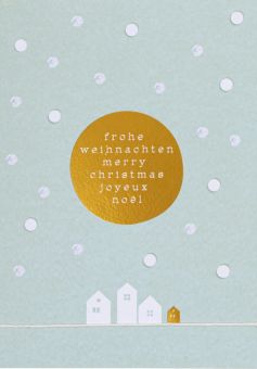 Räder Künstlerkarte Frohe Weihnachten Merry Christmas 
