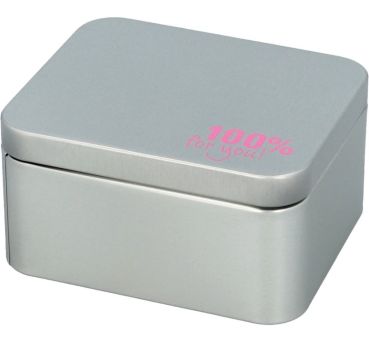 Birkmann Geschenkbox klein 12x10x6 cm aus Weißblech Cause We Care 