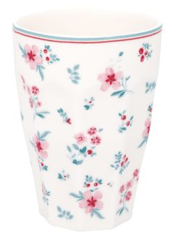 Greengate French latte Becher Sila white 