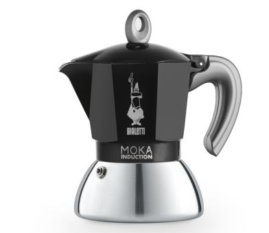 Bialetti Espressokocher New Moka Induction schwarz 2 Tassen 