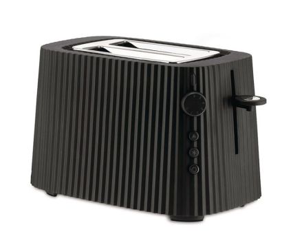 Alessi Plisse Toaster Schwarz 
