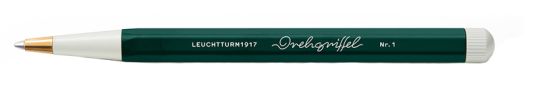 Leuchtturm Drehgriffel Nr. 1 Forest Green Gelstift mit schwarzer Tinte 