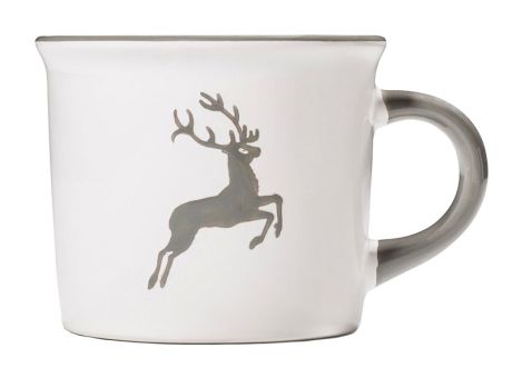 Gmundner Keramik Grauer Hirsch Kaffeehäferl 0,24L 