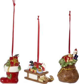 Villeroy & Boch Nostalgic Ornaments Ornamente Geschenke 3-tlg. 6,3 cm 