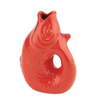 Gift Company Monsieur Carafon Fisch Vase XS coral red 0 2 L 