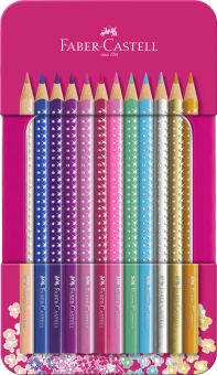 Faber-Castell Buntstifte Sparkle 12er Metalletui 