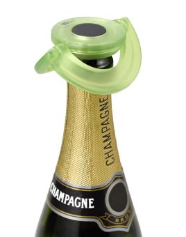 AdHoc Sekt-und Champagnerverschluss Gusto grün Kunststoff/Silikon Ø 8,2 cm 