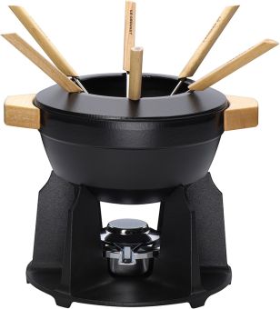 Le Creuset Fondue-Set Komplett Schwarz 