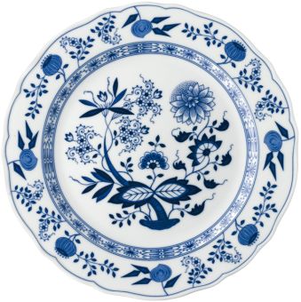 Hutschenreuther Blau Zwiebelmuster Platzteller 31 cm Fahne 