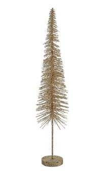 Gift Company Seoul Deko-Weihnachtsbaum mit Glitzer H49 cm gold 