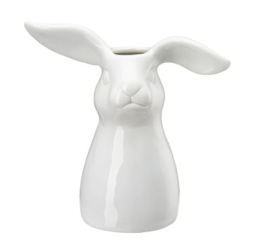 Hutschenreuther Vase 16 cm Hasen-Vase Weiss Hasen-Vase / Weiss 