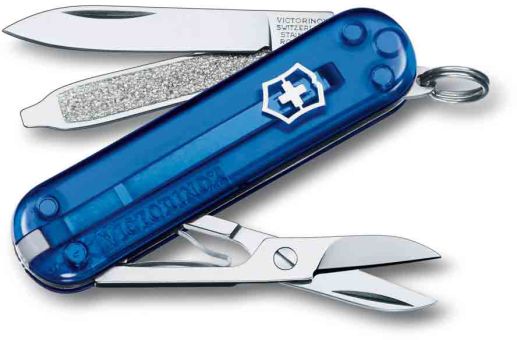 Victorinox Kleines Taschenwerkzeug saphir transparent 