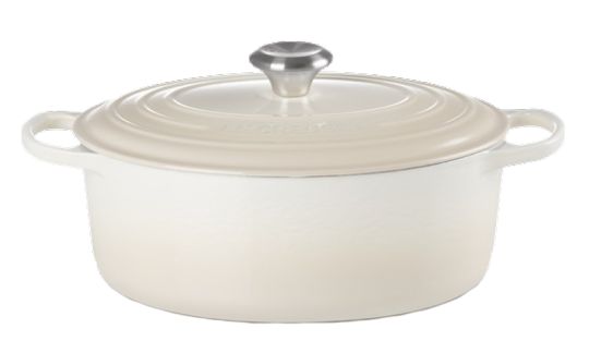 Le Creuset Bräter Oval Signature 29 cm Meringue 