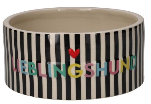 Gift Company Love Pets Futternapf M Motiv: Lieblingshund schwarz/ weiß 