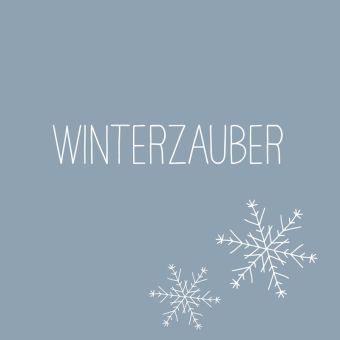 Paperproducts Design Servietten 33x33 cm Winterzauber blau 