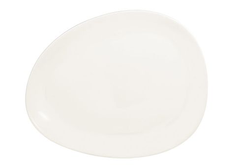 RAK Porcelain Shaped Ivoris white Teller flach L 26.8 cm / W 21.5 cm / Ht. 1.6 cm 
