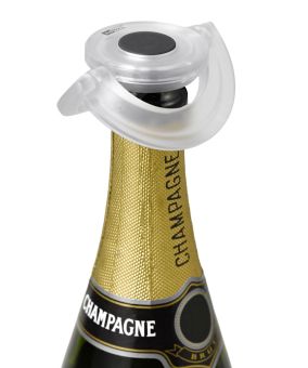 AdHoc Sekt-und Champagnerverschluss Gusto Klar Kunststoff/Silikon Ø 8,2 cm 