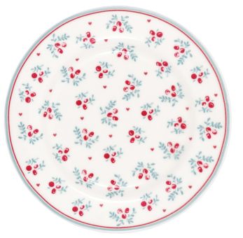 Greengate Teller klein 15 cm Belia white 