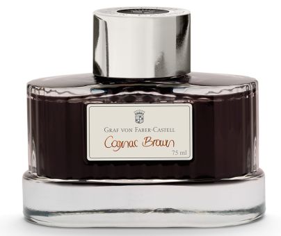 Graf von Faber-Castell Tinte im Glas Cognac Brown 75ml 