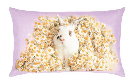 pad Kissenhülle 35x60 cm Bunny lilac 100% Baumwolle 