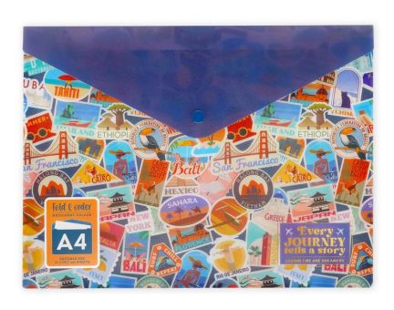 Legami Dokumentenumschlag Travel Stickers 