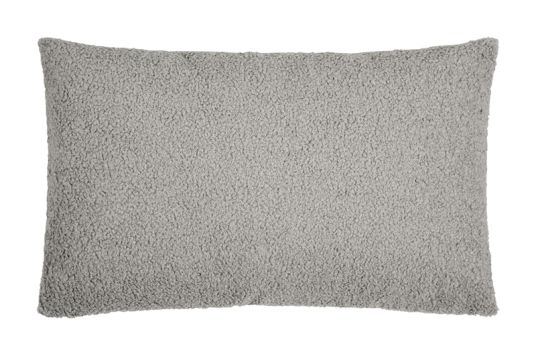 pad Kissenhülle 35x60 cm Boucle light grey 100% Polyester 