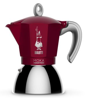 Bialetti Espressokocher Moka Induction Exclusive 4 Tassen rot 