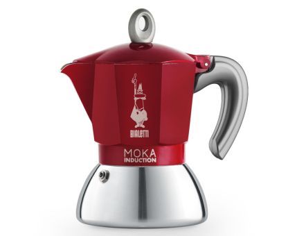 Bialetti Espressokocher New Moka Induction rot 2 Tassen 