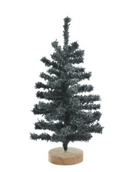 Gift Company Silva Deko-Weihnachtsbaum beflockt H30 cm grau 