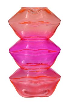 Gift Company L´amour Vase Lippen orange pink gs 