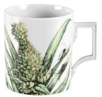 Meissen Henkelbecher, Form Berlin, Ananas, V 0,25 L 