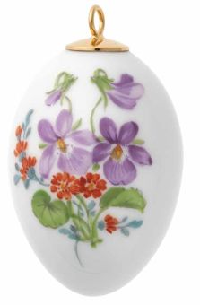 Meissen Osterei Vintage Blume 2 Veilchen 45 cm 