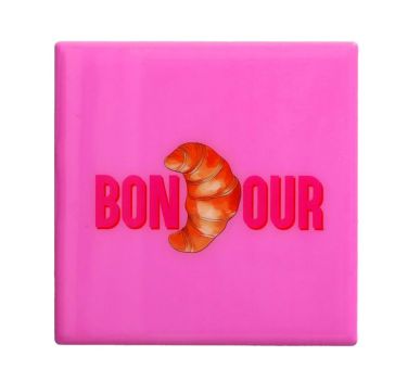 Gift Company Love tiles Untersetzer Motiv: Bonjour rosa 