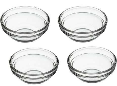 KitchenCraft Dosierschalen-Set 55 ml Glas 
