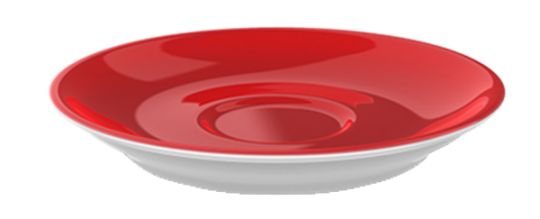 Dibbern Solid Color Classico Rot Espresso Untertasse 