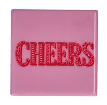 Gift Company Love Tiles Untersetzer Motiv: Cheers rosa 