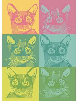 Garnier-Thiebaut Geschirrtuch Chachacha Pop 56x77 Cm 100% Gekämmte Baumwolle 