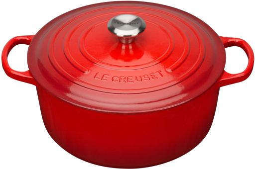 Le Creuset Bräter Rund Signature 26 cm Kirschrot 