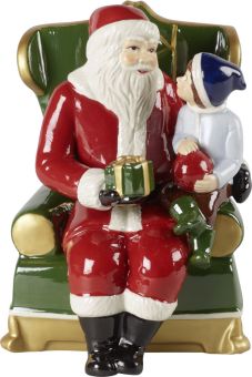 Villeroy & Boch Christmas Toys Santa auf Sessel 10x10x15 cm 